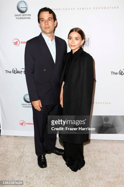 Louis Eisner and Ashley Olsen attend YES 20th Anniversary Celebration Honoring Willow Bay And Bob Iger at The Maybourne Beverly Hills on September...