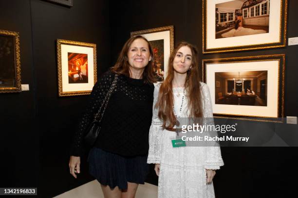 Actor Molly Shannon and Artist Anna Marie Tendler photographed during The Other Art Fair Los Angeles presented by Saatchi Art in partnership with...