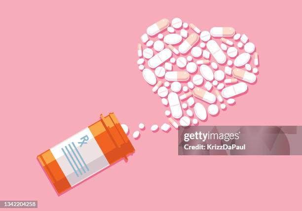 pills - antioxidant stock illustrations