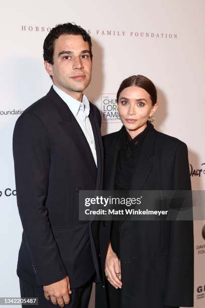 Louis Eisner and Ashley Olsen attend the YES 20th Anniversary Gala on September 23, 2021 in Los Angeles, California.