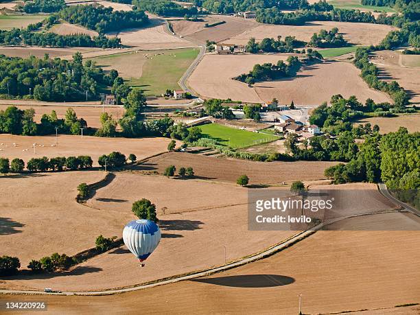 balloon trip - catalonia stock pictures, royalty-free photos & images