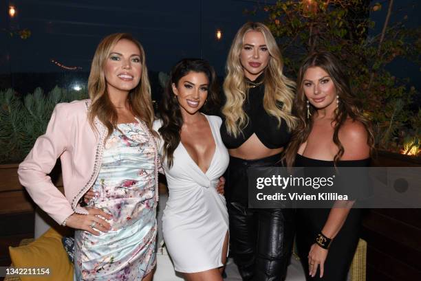 Galina Antonova, Lauren Blake, Antje Utgaard and Rachael Brook attend the LennyLu x Puey Quiñones Luxury Shoe Launch at SIXTY Beverly Hills on...