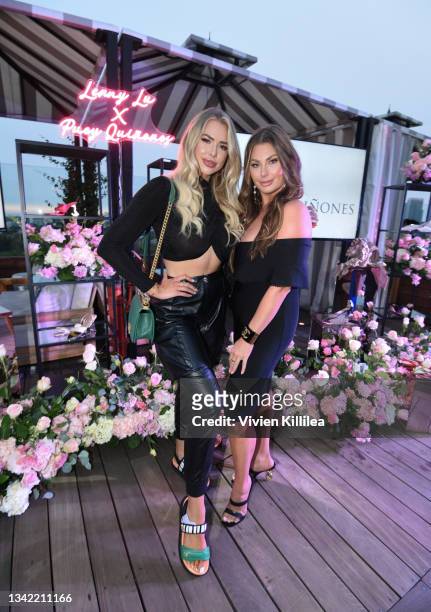 Antje Utgaard and Rachael Brook attend the LennyLu x Puey Quiñones Luxury Shoe Launch at SIXTY Beverly Hills on September 23, 2021 in Beverly Hills,...