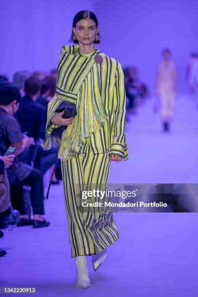 Jil Sander fashion show for Milan Fashion Week Women's Spring Summer 2022 Collection. Milan , September 22nd, 2021