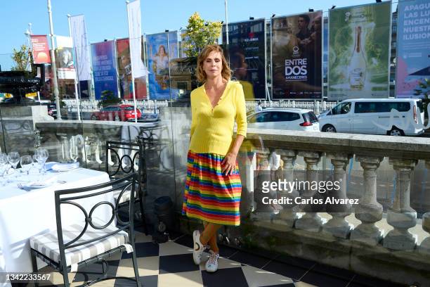 Agatha Ruiz de la Prada attends the San Sebastian-Gipuzkoa Film Commission Award during 69th San Sebastian Film Festival at Hotel Maria Cristina on...