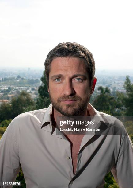 Actor Gerard Butler is photographed at home for Architectural Digest on February 11, 2010 in New York City.