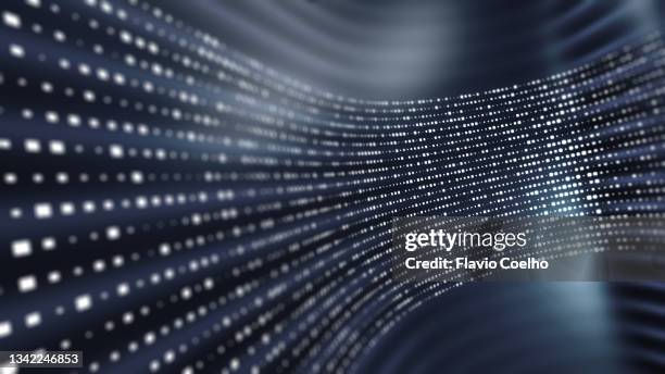 dark background depicting big data flowing in virtual space - exchanging information stock pictures, royalty-free photos & images