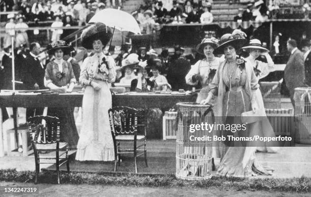 British artist and noblewoman Violet Manners, Duchess of Rutland , Constance Lewis, Duchess of Westminster , and Ettie Grenfell, Baroness Desborough...