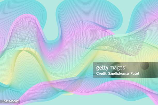 abstract background of smooth curves - kelly green stock illustrations
