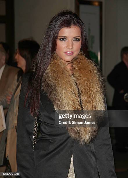 Lucy Mecklenburgh attends the Macmillan Centenary Gala at London Palladium on November 28, 2011 in London, England.