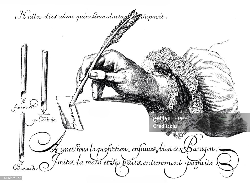 Penmanship: from Vanden Steene, 1687