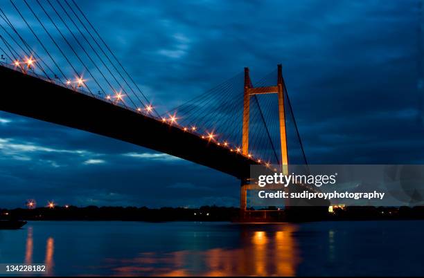 vidyasagar setu - hooghly river stock pictures, royalty-free photos & images