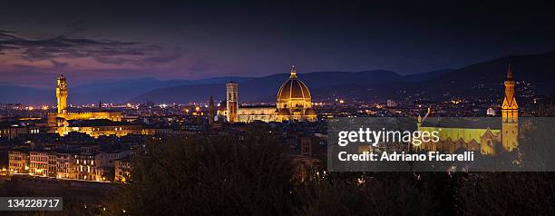 night firenze - adriano ficarelli stockfoto's en -beelden