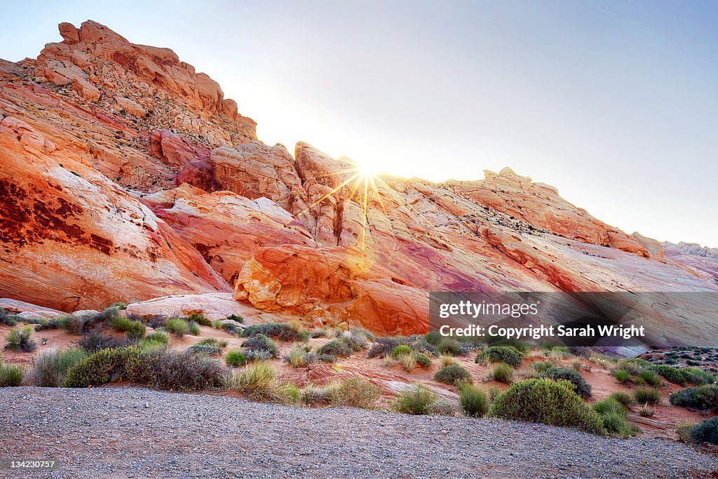 Fiery Rocks Nevada Rainbow Rocks At Valley Of Fire Nevada Usa High-Res Stock Photo - Getty ...