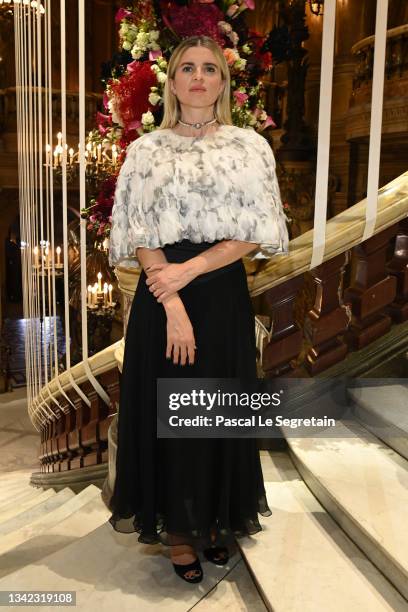 Cecile Cassel attends the Opening Season Gala at Opera Garnier on September 24, 2021 in Paris, France.