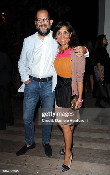 Fabio Parisi and Federica Balestrieri attend the 'Fendi And Design Miami - Welcome Cocktail' on November 28, 2011 in Miami, Florida.