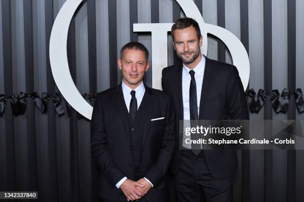 Marc-Olivier Fogiel and Francois Roelants attend the Opening Season Gala at Opera Garnier on September 24, 2021 in Paris, France.