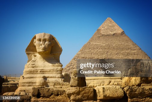 Great Sphinx and Pyramid of Khafre Great Sphinx and Pyramid of Khafre