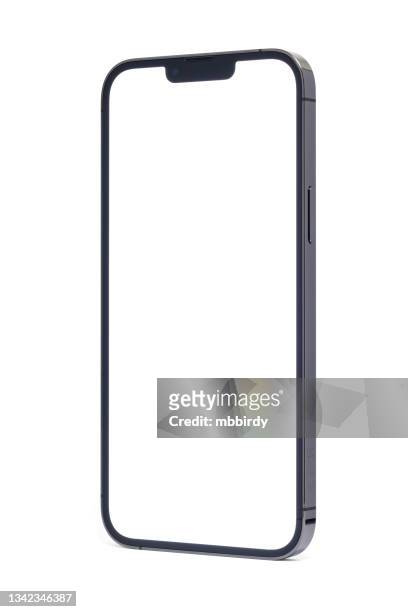 apple iphone 13 pro max smart phone, isolated on white background - iphone imagens e fotografias de stock