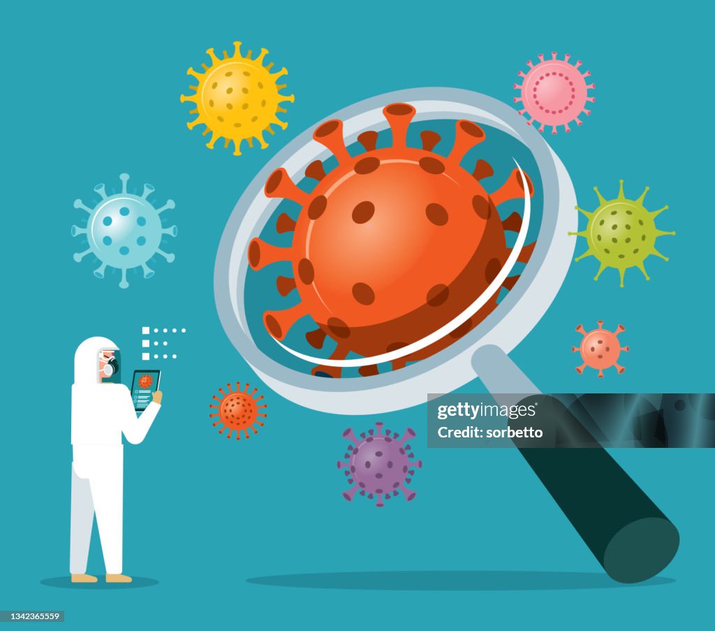 Laboratory stock - New variant of coronavirus