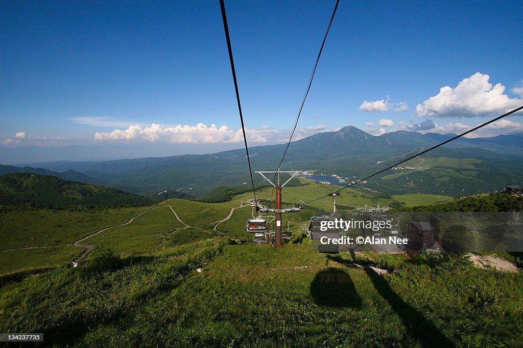 Cable Car in Mountains of Nagano