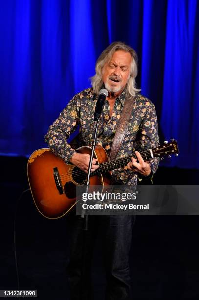 Jim Lauderdale performs at The Country Music Hall of Fame and Museum during the panel Jim Lauderdale's Planet of Love on September 24, 2021 in...