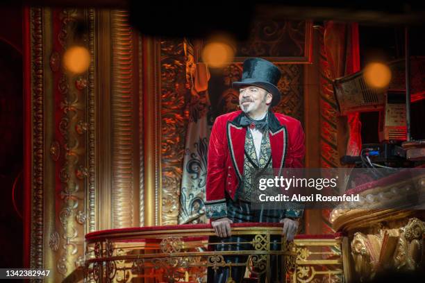 Danny Burstein on stage during "Moulin Rouge!" at Al Hirschfeld Theatre on September 24, 2021 in New York City. This is the first show of "Moulin...