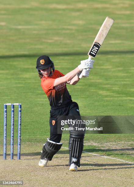 Emily Windsor of Southern Vipers bats during the Rachael Heyhoe-Flint Trophy Final between Southern Vipers and Northern Diamonds at The County Ground...