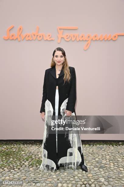 Ashley Benson attends the Salvatore Ferragamo Spring/Summer 2022 Show on September 25, 2021 in Milan, Italy.