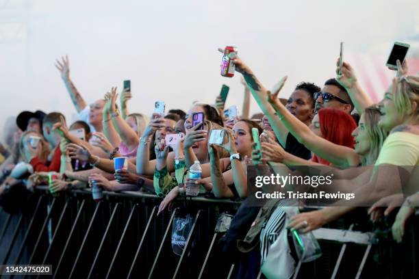 General view at KISSTORY Festival 2021 at Streatham Common on September 25, 2021 in London, England.