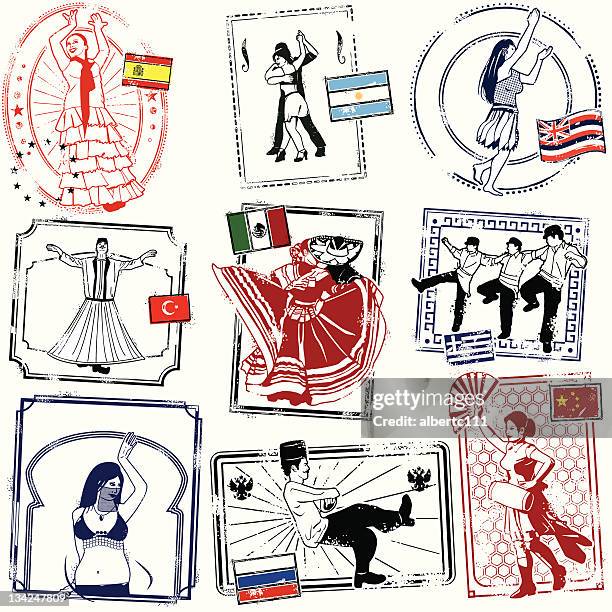 yevrebody dancing now - argentina stock illustrations