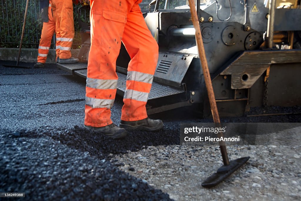 Asphalt worker