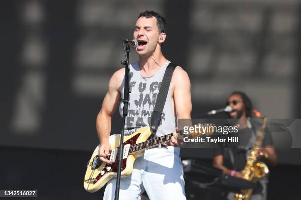 Jack Antonoff of Bleachers performs during the 2021 Governors Ball Music Festival at Citi Field on September 25, 2021 in New York City.