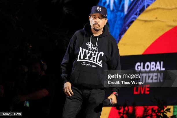Ice-T speaks onstage during Global Citizen Live, New York on September 25, 2021 in New York City.