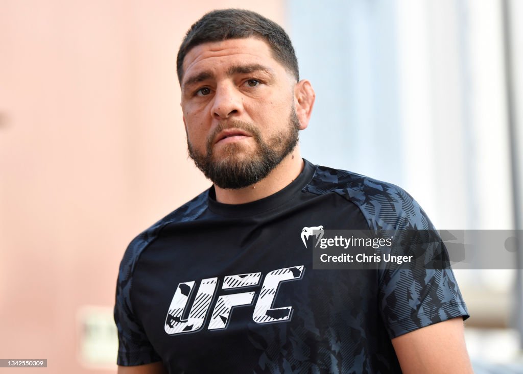 Nick Reed Ufc Nick Diaz arrives at the T-Mobile Arena during the UFC 266 event on ...