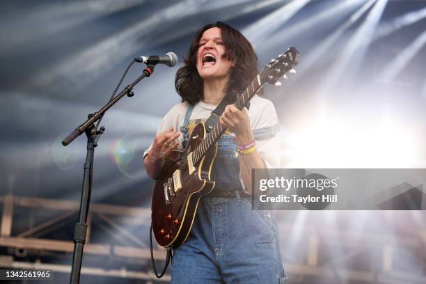 Big Thief performs during the 2021 Governors Ball Music Festival at Citi Field on September 25, 2021 in New York City.