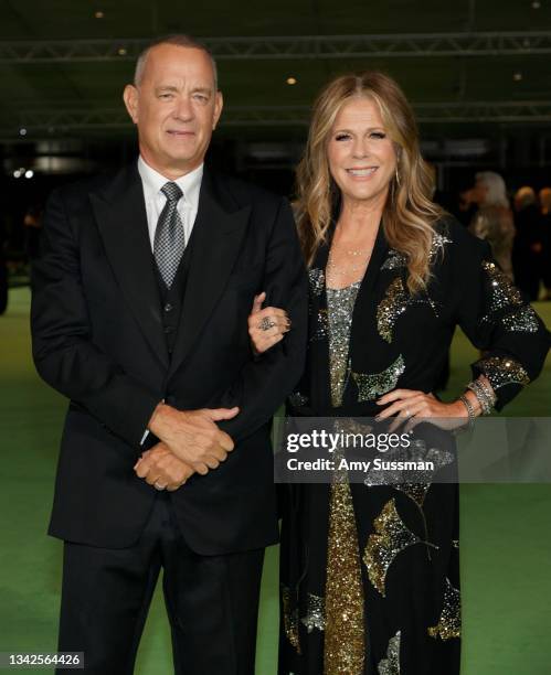 Tom Hanks and Rita Wilson attend The Academy Museum of Motion Pictures Opening Gala at The Academy Museum of Motion Pictures on September 25, 2021 in...