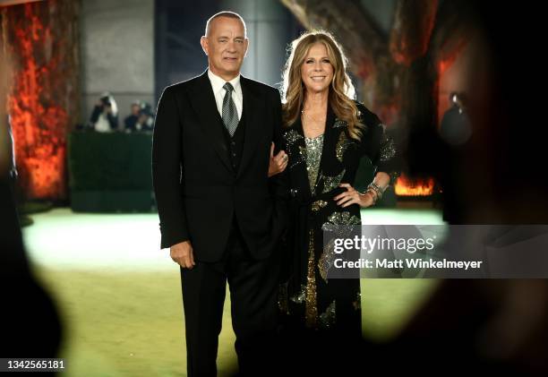 Tom Hanks and Rita Wilson attend The Academy Museum of Motion Pictures Opening Gala at The Academy Museum of Motion Pictures on September 25, 2021 in...