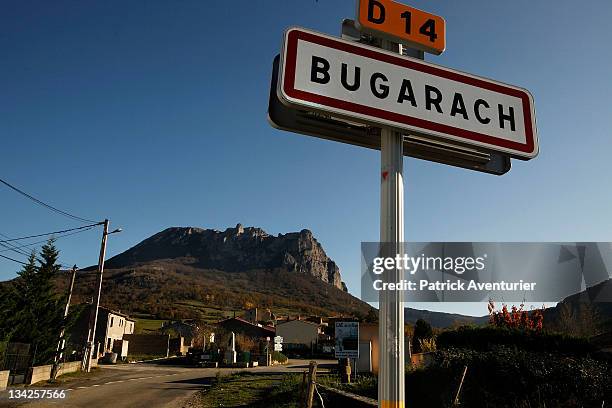 General view of the village of Bugarach, which some are claiming will be the only surviving settlement following a devastating apocalypse in December...