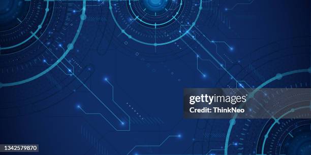 abstract futuristic background technology sci fi concept background - computer loading stock illustrations