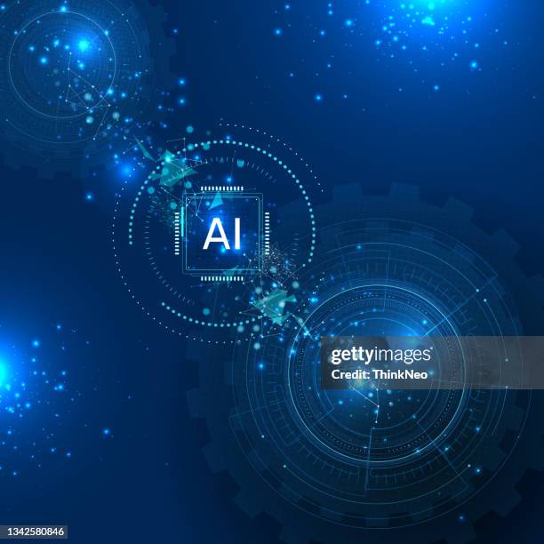 ai - artificial intelligence. robotics concept. - artificial neural network stock illustrations