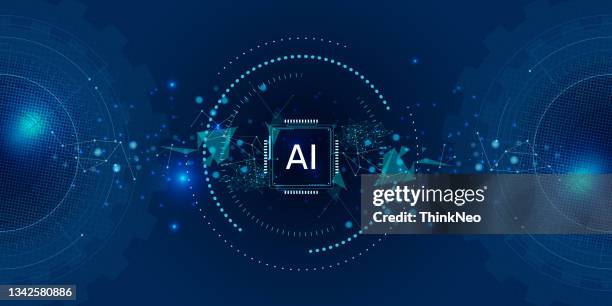 ai - artificial intelligence. robotics concept. - automation abstract background stock illustrations
