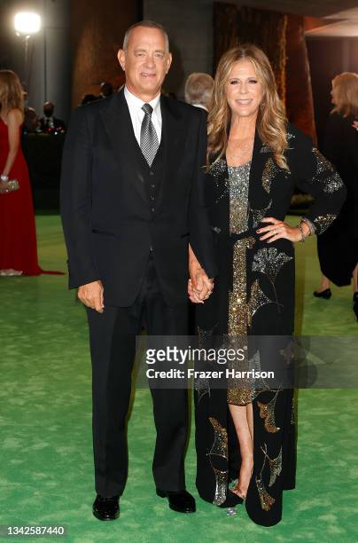 Tom Hanks and Rita Wilson attend The Academy Museum of Motion Pictures Opening Gala at The Academy Museum of Motion Pictures on September 25, 2021 in...