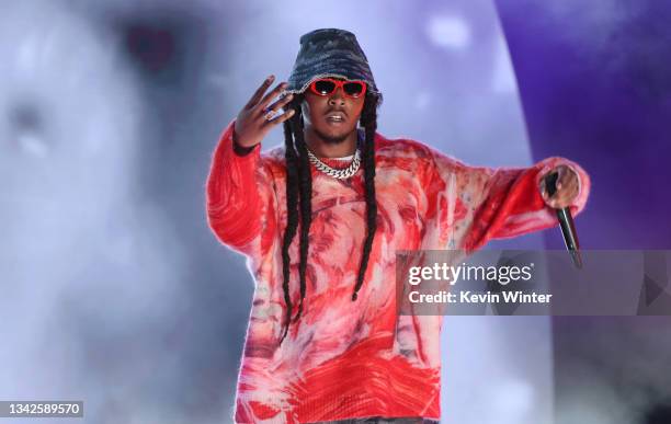 Takeoff of Migos performs onstage during Global Citizen Live on September 25, 2021 in Los Angeles, California.