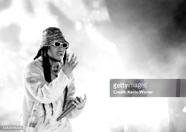 Takeoff of Migos performs onstage during Global Citizen Live on September 25, 2021 in Los Angeles, California.
