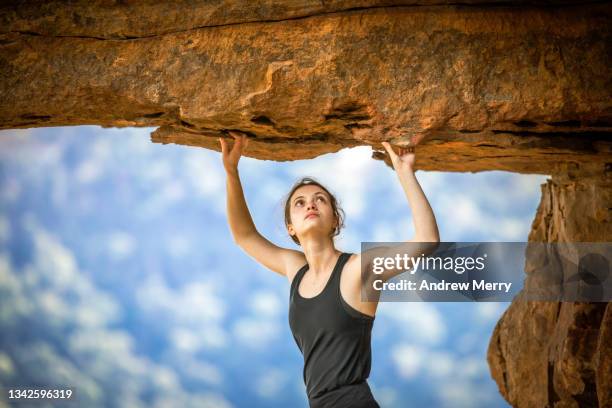 Girl Looking Over Rocks Overhang Trees Photos and Premium High Res Pictures - Getty Images