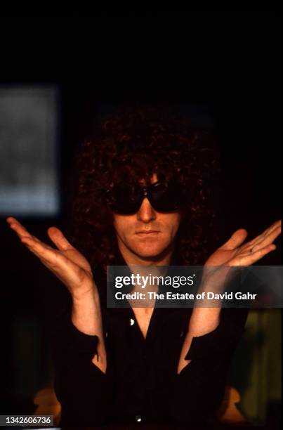 English rock singer songwriter, musician, and band leader Ian Hunter poses for a portrait on November, 1975 in New York City, New York. Ian Hunter's...