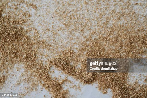 sawdust scattered - sawdust stock pictures, royalty-free photos & images