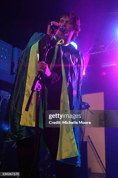 Dick Valentine performs at O2 Academy on November 29, 2011 in Birmingham, England.