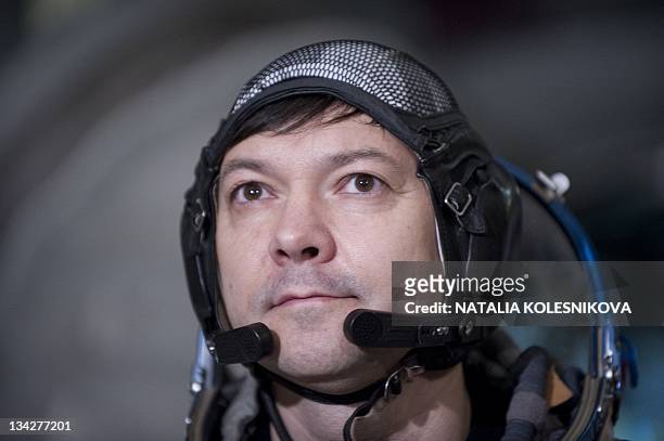 Russian cosmonaut Oleg Kononenko takes part in the preflight training at the Gagarin Cosmonaut Training Centre in Star City, outside Moscow, on...